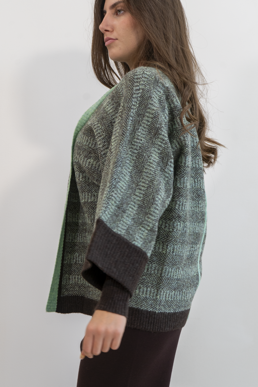 GIACCA APERTA JACQUARD