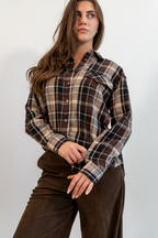 CAMICIA TARTAN CON TASCHE