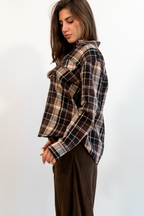 CAMICIA TARTAN CON TASCHE