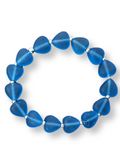 BRACCIALE ELASTICO CUORE MEDI TURCHESE