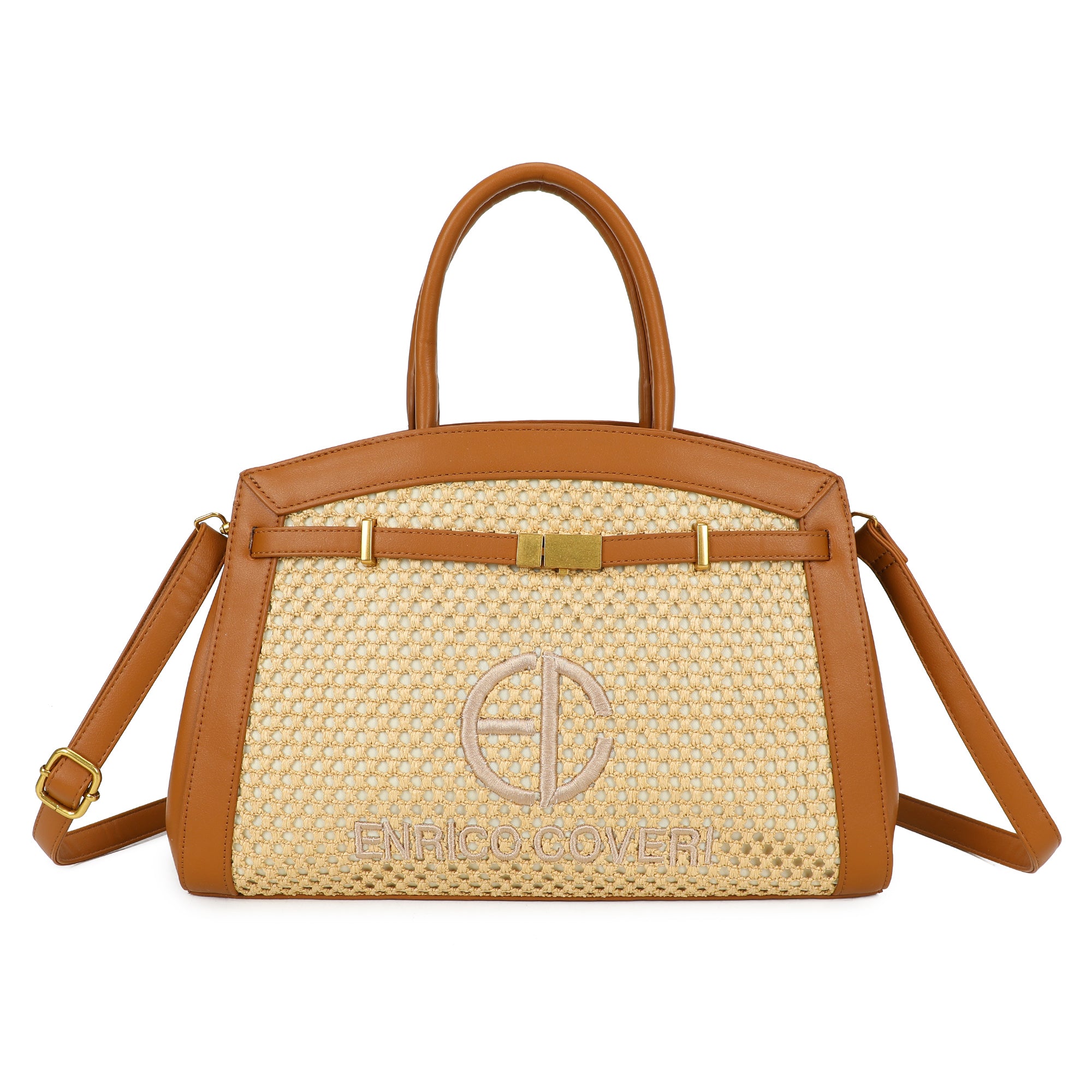 BORSA ECO ENRICO COVERI RAFIA