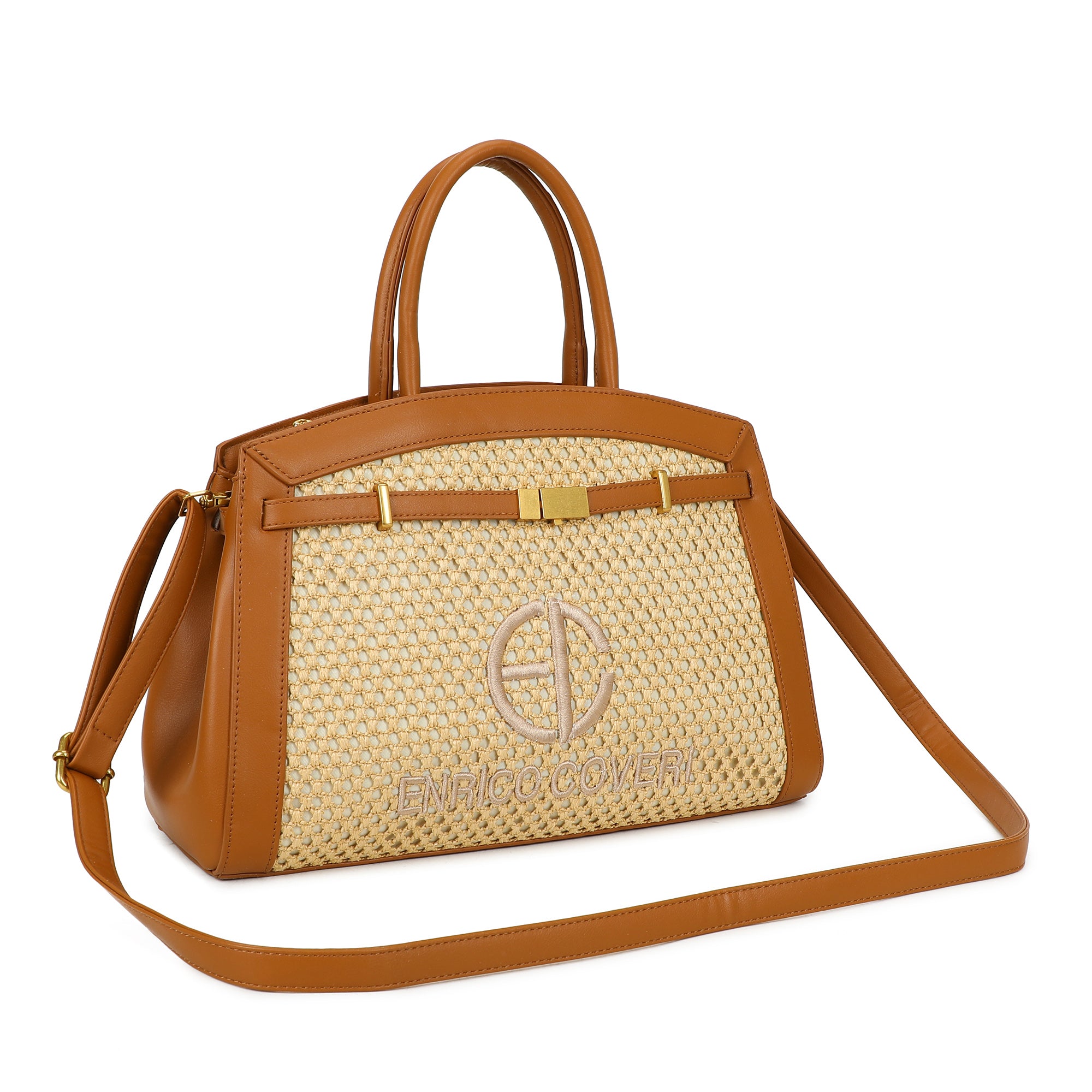 BORSA ECO ENRICO COVERI RAFIA