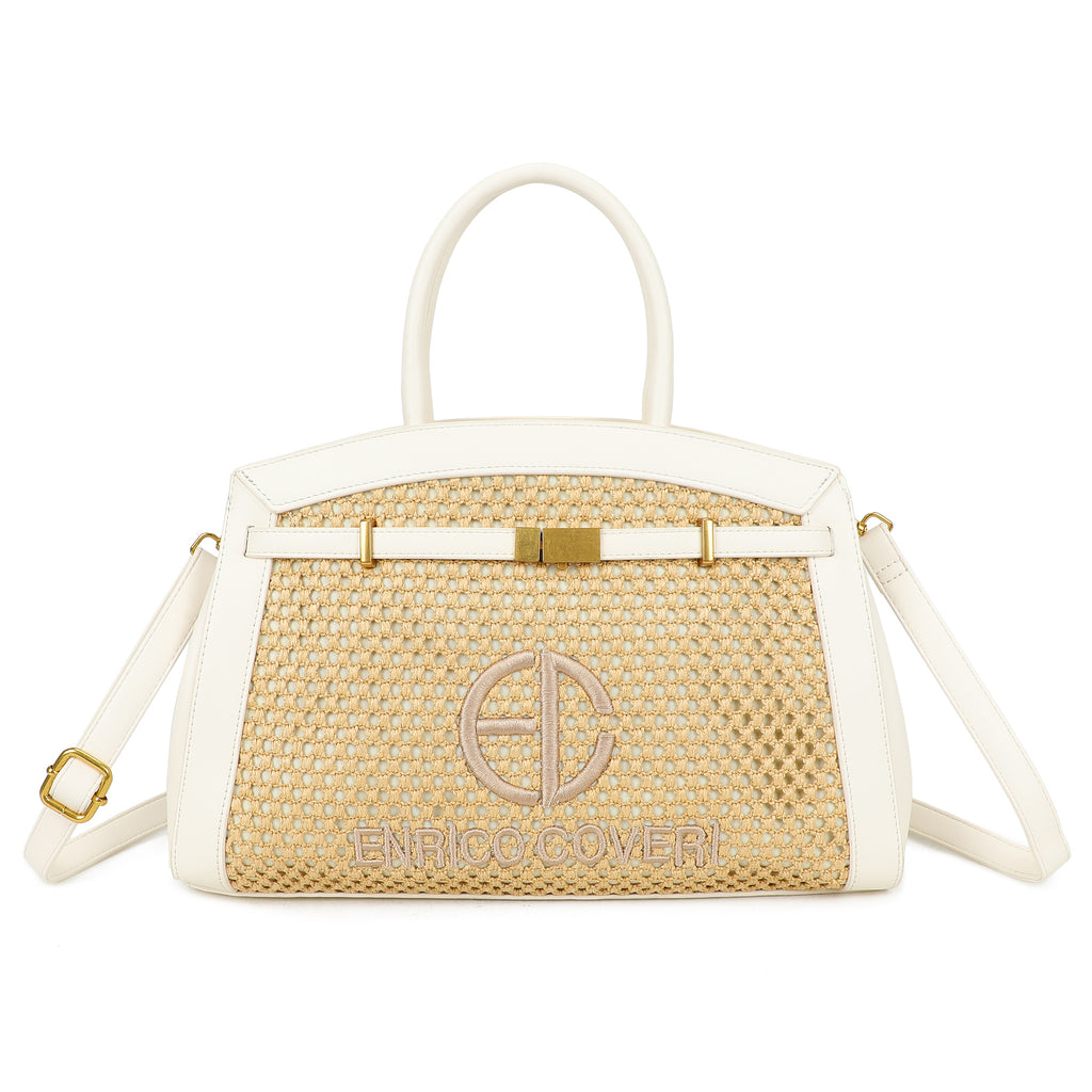 BORSA ECO ENRICO COVERI RAFIA
